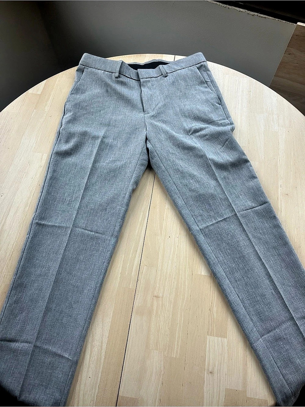 Haggar Comfort Performance Straight Fit Dress Pant Dress Pants Gray Waist 32 x 3